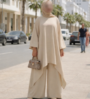 Untitled design (13) سروال فضفاض وشميزة طويلة …راحة وأناقة فكل خطوة 👑
